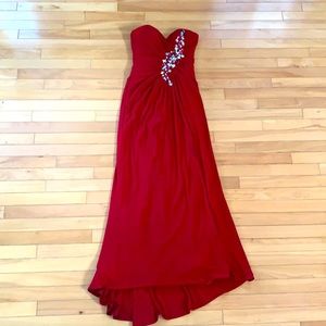 Romance Couture Red Prom Dress